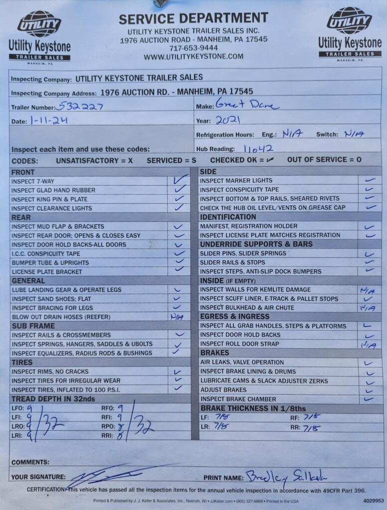 2022 53′ x 102″ Great Dane – Dry Van